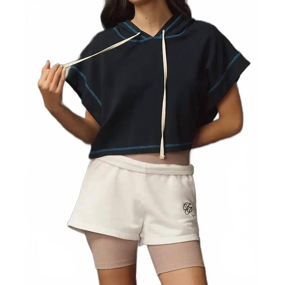 NEW SUNDRY muscle hoodie in deep navy